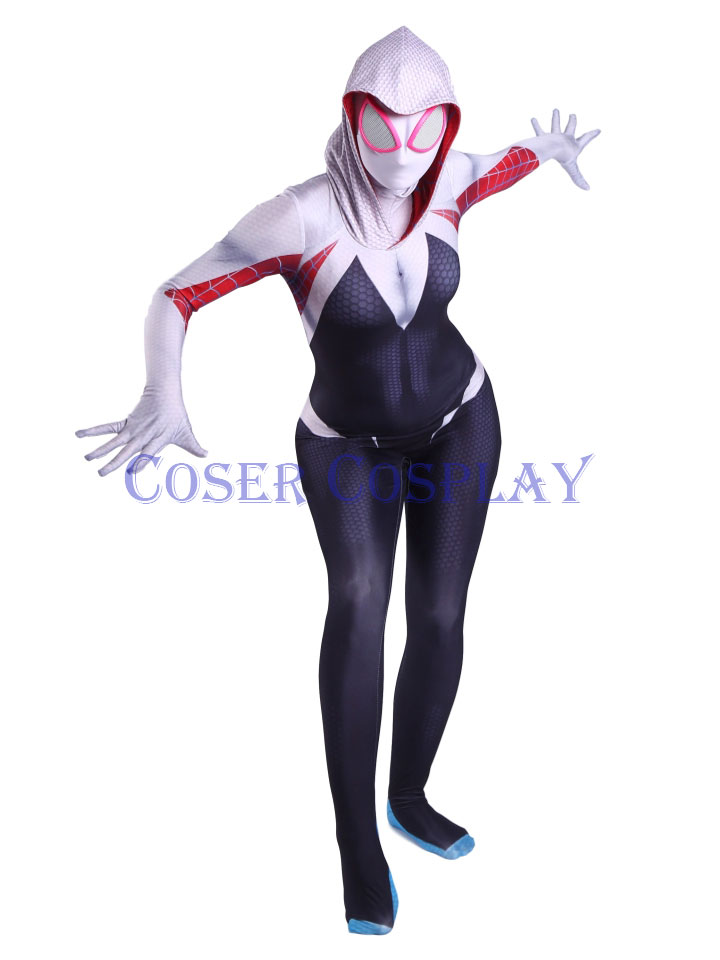 2019 Spider Woman Gwen Stacy Halloween Costumes Kids 0906